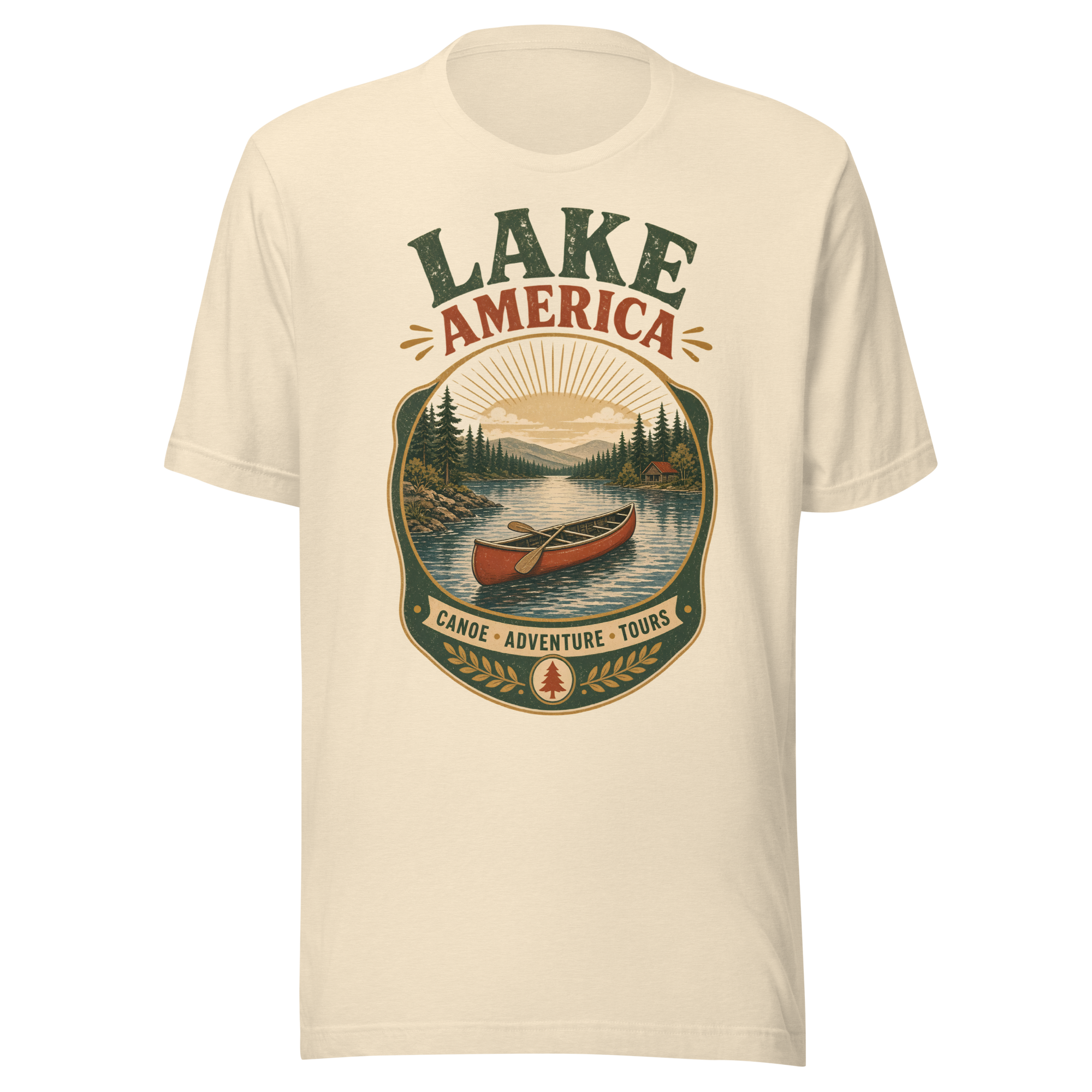 Lake America shirt design detail
